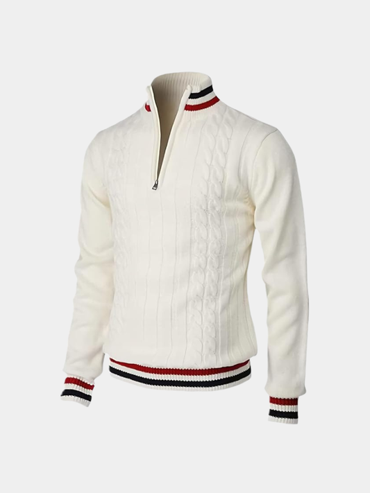 Essential half-zip turtleneck sweater